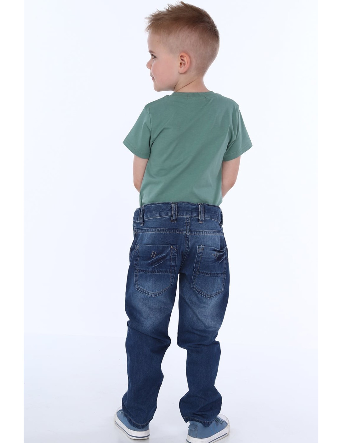 Gerade geschnittene Jeanshose für Jungen NDZ210 – Online-Shop – Boutique